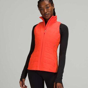 Lululemon Women's Autumn Red Another Mile Full-Zip Sleeveless Running Vest Sz 8